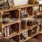 Custom Logo and Color Solid Wooden Storage Crates,wood Compartment Crate