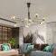 New European modern simple bedroom chandelier creative crystal glass lamp shade chandelier living room chandelier personality atmosphere