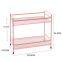 Nordic Fashion Wrought Iron Double Table Top Kitchen Shelf Bathroom Cosmetic Storage Rack