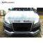 RS7 front lip fit for RS7 2011-2015year carbon fiber A-style front lip for RS7