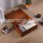 Hot sale vintage style customized small wooden wedding photo box with lock