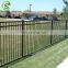 8ft Black steel panels fence for parking lot