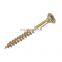 Stainless Steel Plain Round Head Silver Chipboard Screws for Wood