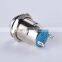12MM Metal Stainless Stain Switch Latching Power Push Button Flat High Head 1NO momentary latching type 2PIN Car System Home use
