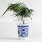 Wholesale Jingdezhen High Temperature Fired Blue And White Porcelain Orchid Flower Pots Planter