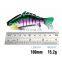 Classic 9.5cm 15g  6 colors  Pike Fishing Baits Hook 7 Segment Lifelike Skin Multi Joint Body Pike Lure