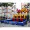 Funny amusement playground inflatable slides with swimming pool