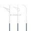 8M 10M Galvanized Light Columns With Double Arm
