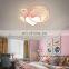 Bedroom Romantic Ceiling Lights Pink Indoor Decoration Love Heart Shaped Acrylic LED Ceiling Lamp