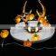 White PVC Solar Power Halloween Light Flash Item Cable Garden Color Bulb Pumpkin Lamp