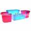 LED plastic bar counter / LED Plastic bar counter furniture/illuminated LED counter table