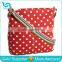 Red Polka Dot Canvas Shoulder Bag Stylish Woman Shoulder Bag Cross Body Bags Women