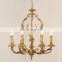 french classic high end pendant lamp luxury bronze antique chandelier