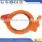 China pipe manufacture direct supply 5'' concrete pump rubber hose clamp