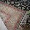 5X8ft black blue color handmade silk persian carpet for home