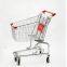 High Quality Zinc Plated Shopping European 150L Supermarket Trolley
