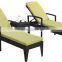 Outdoor Aluminum Rattan Beach Chair Stackable Lounge Chair