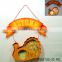 Thanksgiving turkey metal wall art with led light