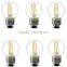 E27 4w G45 LED Filament Bulb Warm White 360degree Lighting Clear Glass