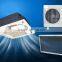 Hybrid flat plate solar air conditioner without solar panel