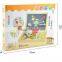 continued selling wooden easel board OEM magnetic board box with patterns EZ2039                        
                                                Quality Choice