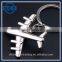 Gift Boxed Zinc Alloy Metal Airplane Keyring Aircraft Key Ring 40mm