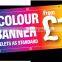 Long Life Weather Resistant waterproof all kinds of banner material cheap double-side street banners
