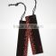 printing logo matte lamination custom hang tags with safety pin and black ribbon