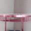 Durable pink color brass bathroom shelves corner storage rack 62906