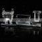 Wholesale Promotional Crystal Pen Holder With Crystal Card Holder for Business Partner Gift
