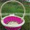 New Gifts Arts Wholesale Cheap Handmade Custom Cheap Fancy Wicker Basket for Gift With Sawing Handle Fruit Baskets