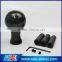 Real 3k Carbon Fiber Top Aluminum Ball Gear Shift Knob Head Manual Black
