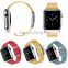 Genuine Leather Magnetic Closure Modern Buckle Strap Band For Apple Watch