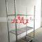 4 Tier Metal Flower Display Cart for sale Greenhouse Equiment plant transport cart,garden cart,display flower racks