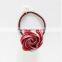 2016 Camellia Rose Flower Head Hair Band Rubber Band Tousheng Big Pearl Hair Clips for Women Accesasorios