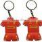 personalized cheap custom design rubber keychain, 2d custom shaped soft pvc keychain