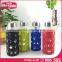 400Ml/550ML Mochic Reusable Customized Glass Water Bottle With Metal Cap and Silicone Sleeve