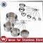 10 Piece Wire Handles Stainless Steel Nesting Measuring Cups and Spoons Set