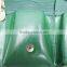 New design pouchy large capacity green PU leather girls casual backpack