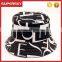 A-1489 Flat Printing Bucket Cap Travel Sun Bucket Hat Outdoor Travel Sun Hat