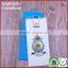 Custom design clothes embossed paper hang tag with metal logo ring