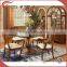 Top grade solid wood rotating round tables European antique dining room furniture A20