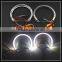 Semicircle ring 120mm LED Light conducting angel eyes Cr ee LED halo rings for BMW