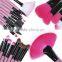 24 PCS Pro Cosmetic Brushes Eyeshadow Powder Makeup Brush Set Kit + Pink Bag
