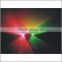 red&green laser light with double holes by step motor