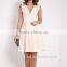 OEM Hot Selling New Sexy Cutting V-neckline Casual Mini Dress for Ladies