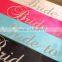 2016 Trending Products Wedding Favor Pageant Sash For Bridesmaid