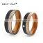 China Jewelry Gold Solid Carbon Fiber Couple Ring 925 Silver Wedding Bands Wedding Rings Set for Couples