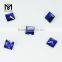 Wholesale Artificial 6x6MM Square 34# Sapphire Blue Corundum Gemstone