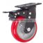 Heavy duty castor, Iron core flat PU heavy duty caster wheel,Heavy Duty double ball bearing iron core PU caster